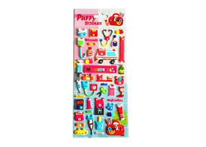 Wholesale Multiple Styles 3D Puffy Stickers Water Resistance Strong Viscosity from china suppliers