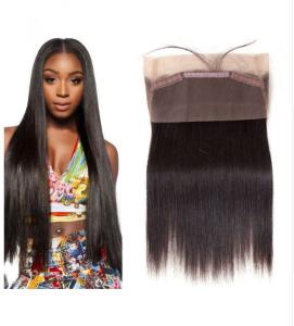 Wholesale 360 Lace Frontal Closure 100% Real Human Hair Extensions Straight For Ladys from china suppliers