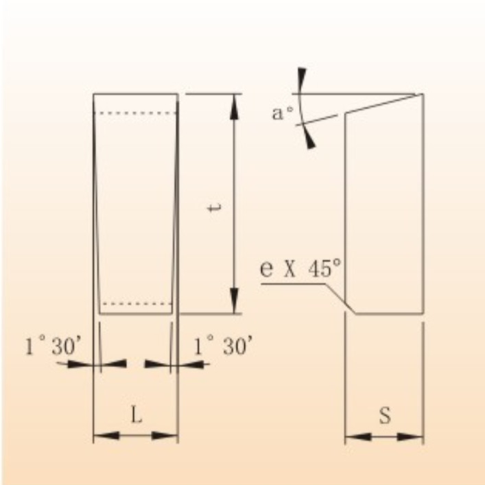 YG8 2800MPa Tungsten Carbide Brazed Tips High Toughness