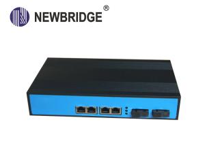 Wholesale Single fiber 2 fiber 10 100 1000M industrial fiber ethernet switch 4 RJ45 media converter from china suppliers
