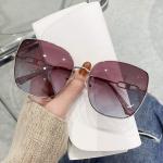 CE Square Ladies Large Sunglasses Metal Frame Flat Top Elastic
