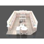 ISO9001 Retail Store Display Furniture Clothes Shop Display Rack