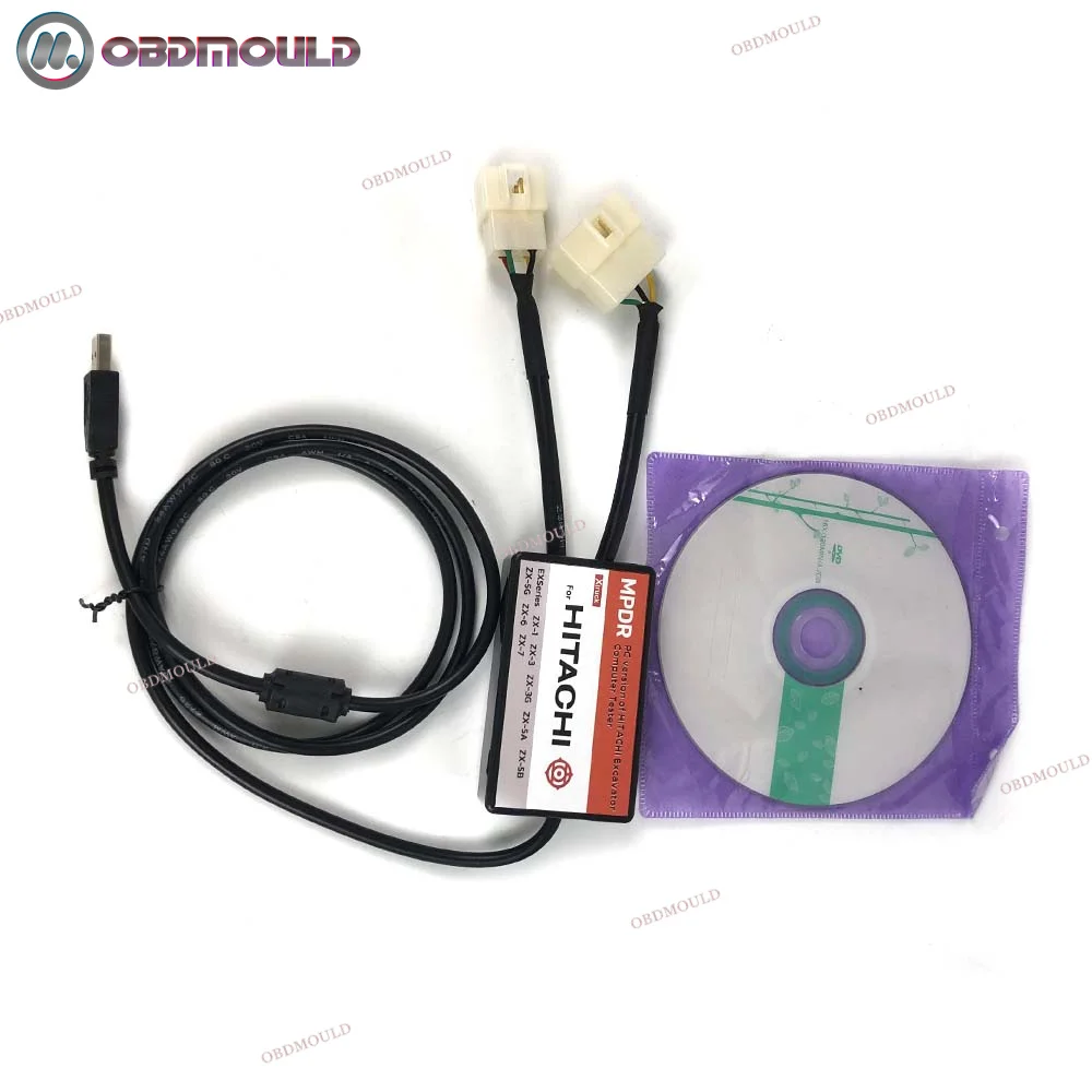 Scanner For Hitachi Excavator Diagnostic With Mpdr Software 3.9 And Data Cable For Zx-5a Zx-5b Zx-5g Also With Old Zx-1 Zx-3 Zw