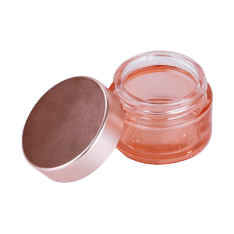 MSDS EMC Eye Cream Cosmetic Glass Jars Pomegranate Red Empty Face Cream Containers