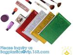 Re-close Lipstick Mascara Travel Packaging, Bubble Padded Zipper Bag, Cushioned