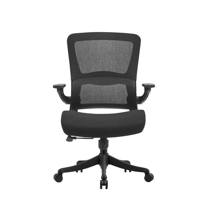 Ergonomic Office Chairs With Adjustable Armrests Waist Impeller Rolling Mesh Computer