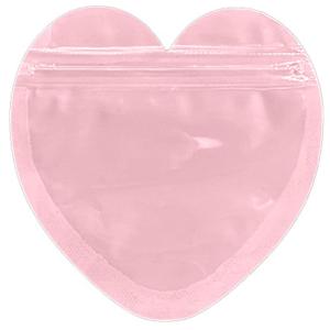Wholesale PINK Macaron Heart Jewelry Self-Sealing Bags for Packaging Gifts Storage Solutions from china suppliers