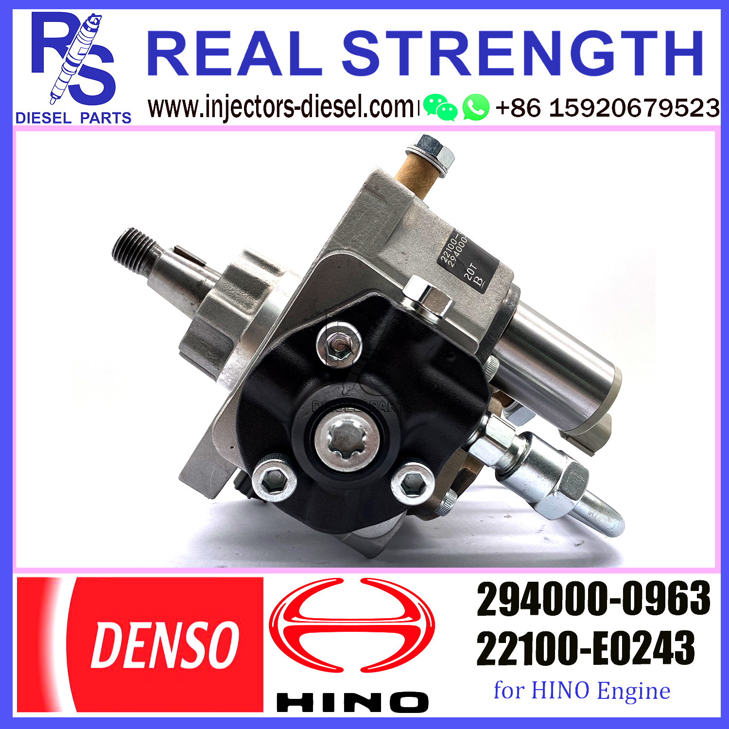 Diesel Common Rail Fuel Injection Pump 294000-0963 22100-E0243 For HINO engine