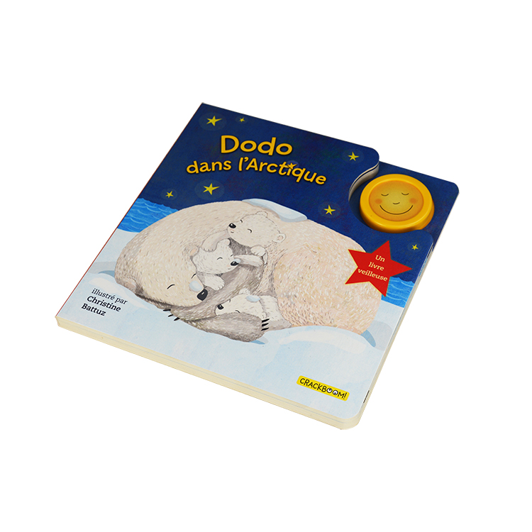 4C 4C Cover Color Light Up Book Matt Lamination Gilding Finishing