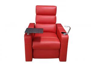 Leather Home Cinema Sofa Modern Recliner Chair With USB Charger