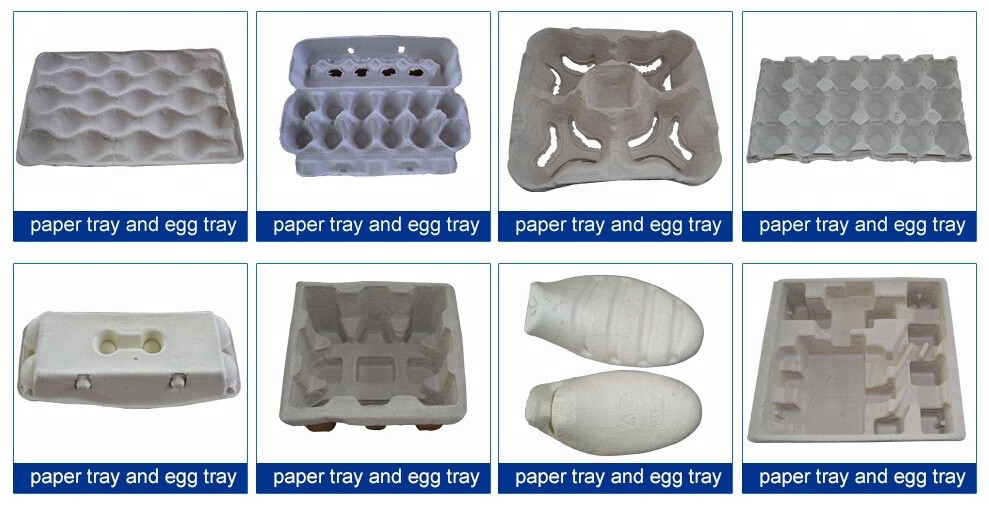 Waste Paper Egg Tray Manufacturing Machine / Pulp Molding Machine Customized Color