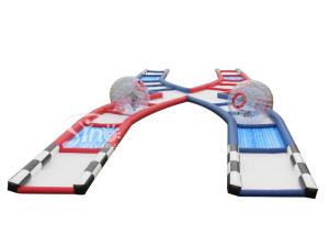 Wholesale Best clear PVC inflatable human hamster ball game set with track from China inflatable manufacturer from china suppliers
