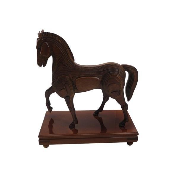 Hot-selling Creative Wooden Horse Toys Cartoon Three-dimensional Animal