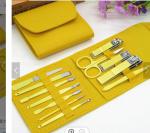 Manicure Set Nail Clippers Tools Household 4/12/16Pcs Stainless Steel Ear Spoon