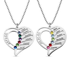 Wholesale 7gram 0.1in Personalized Photo Pendant Necklace Engraved Love Heart Necklace SGS from china suppliers