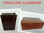 Square Wood Grain Wardrobe Frame Aluminium Profile For Construction Material
