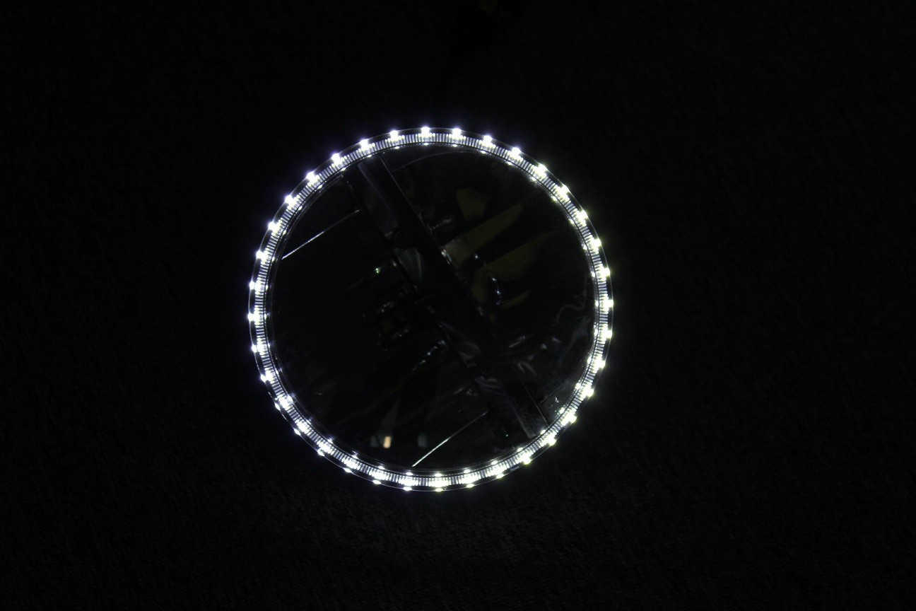 1 Pair 7 INCH White 30W 6000K Round LED Daytime Running Light DRL Car Fog Day Driving Lamp