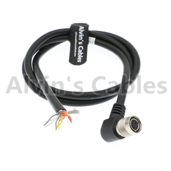 12 Pin Hirose Right Angle Female to Open end Shield Coaxial Cable for Sony
