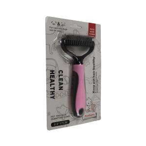 Wholesale Dematting Dog Comb That Cuts Out Knots Small Dogs Grooming Cat Pet Animal 17.5x4.5cm from china suppliers