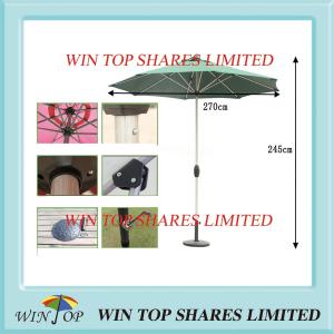 Wholesale Aluminum Patio Garden Umbrella for Coffee Shop from china suppliers