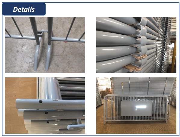 Dipped In Zinc bath Crowd Control Barrier