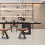 Grey Glazed Porcelain Tile Polished Surfaces 750*1500mm For Office