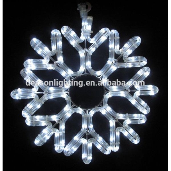 led rope light Snowflake/christmas snowflake/outdoor light snowflakes