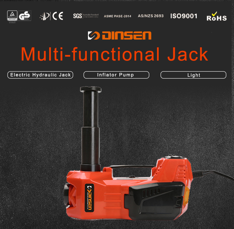 DINSEN Hydraulic Jack 3 Ton Heavy Duty Car Lift electric car jack