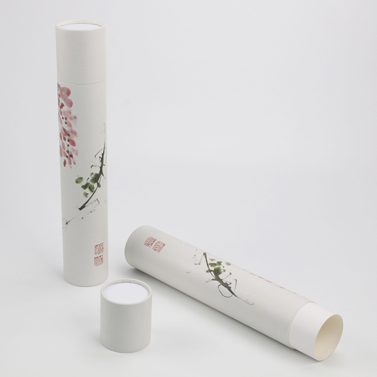 Kraft Paper Tube Packaging , Food Grade Cardboard Cylinder Container For Tea