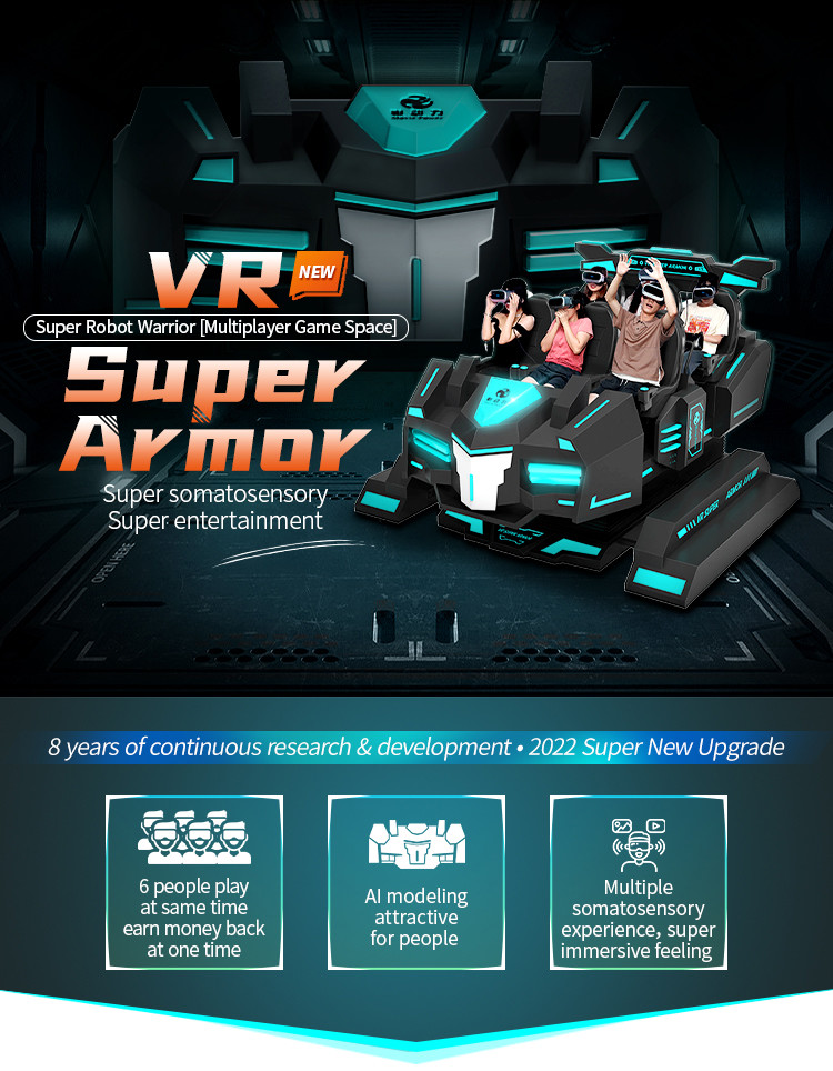 9d VR Theme Park Cinema Virtual Reality Roller Coaster Simulator 6 Seats Vr Game Machine