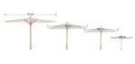 Traditional Handmade Parasol Chinese Paper Umbrella White Color Wood Handle