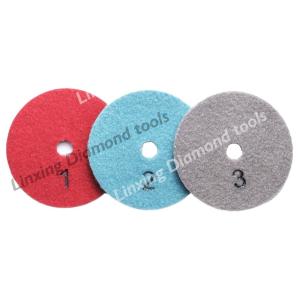 Wholesale 4'' Diamond Polishing Tools for Granite Marble Stone 3-step Pads Abrasives Sandpaper from china suppliers