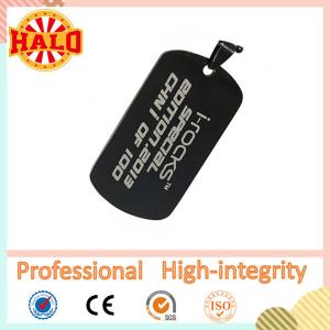 Wholesale Hot sale fashion black custom shape dog tag making from china suppliers