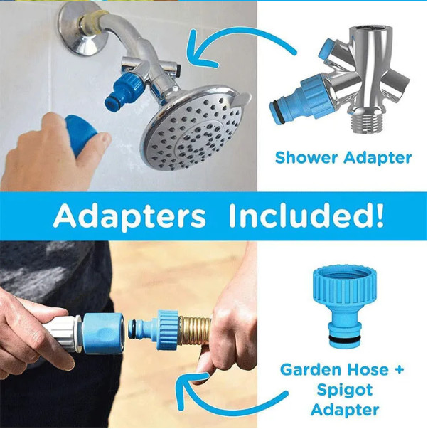 Indoor Outdoor Dog Shower Sprayer Scrubber Dog Grooming Set