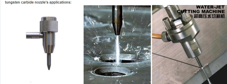 High abrasive tungsten carbide water jet nozzles,sandblasting nozzles,spray nozzles for water jet cutting machine