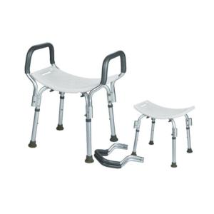 Wholesale Shower Bench Bathroom Shower Chair Bath Seat with Back &amp; handle from china suppliers