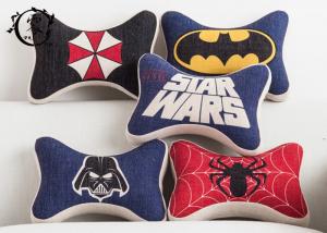 Wholesale Marvel Heros Polyester Car Neck Pillows , Zipper Silk Cotton Dog Bone Cushion from china suppliers