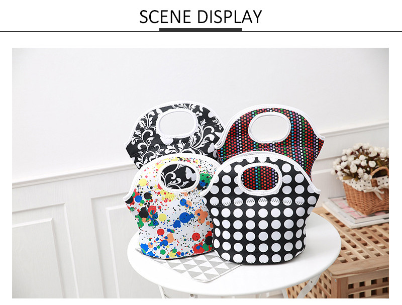 Casual Waterproof Neoprene Lunch Bags For Frozen Food