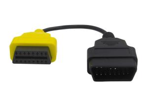Wholesale OBD2 OBDII 16 Pin J1962 Yellow Male to Female Extension Round Cable from china suppliers
