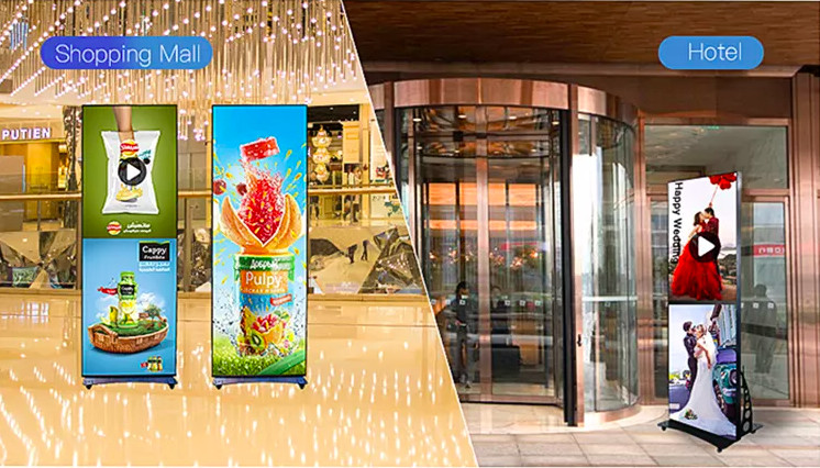 Hd Advertising High Brightness Poster Led Screen Vertical Digital Signage Display