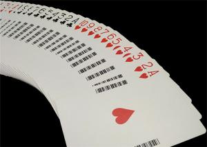 Wholesale Linen Finish Casino Playing Cards Black Core Paper Material with UV Sign from china suppliers