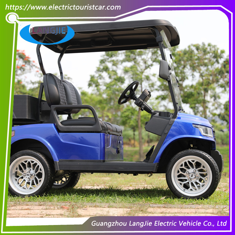 48 Volt Club Car Electric Cargo Car 2 Seats AC Motor Electric Food Cart For Resort