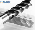 Carbide Custom End Mills Helix Angle 35 / 38 / 45 / 55 Number Of Flutes 2 / 4