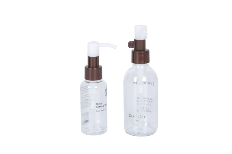 Practical Plastic Pet Oil Liquid Pump 60ml-120ml Eco Friendly Cosmetic Bottles Make Up Cleaning