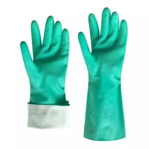 Wholesale Acid and alkali resistant latex 35 to 45 to 55 CM black industrial chemical protective gloves from china suppliers
