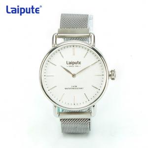 Wholesale OEM Stainless Steel Mesh Bracelet Watch , Mens Stainless Steel Watch White Face from china suppliers