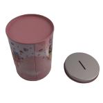 Round Small Tin Gift Box Money Saving Tins With Coin Slot On Lid