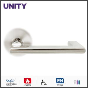 Wholesale Stainless Steel Fire Door Lever Handle EN1906 and EN1634 Satin Finish from china suppliers