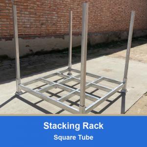 Demountable Square Tube Pallet Stacking Rack For Warehouse Storage