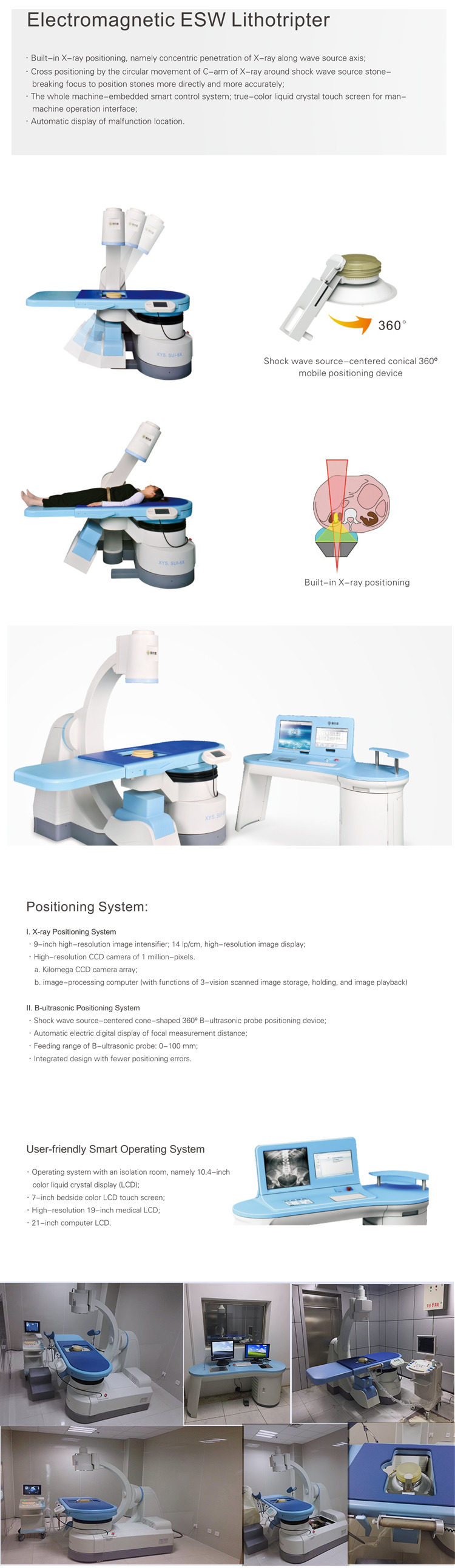 Electromagnetic extracorporeal shock wave pneumatic lithotripter machine
